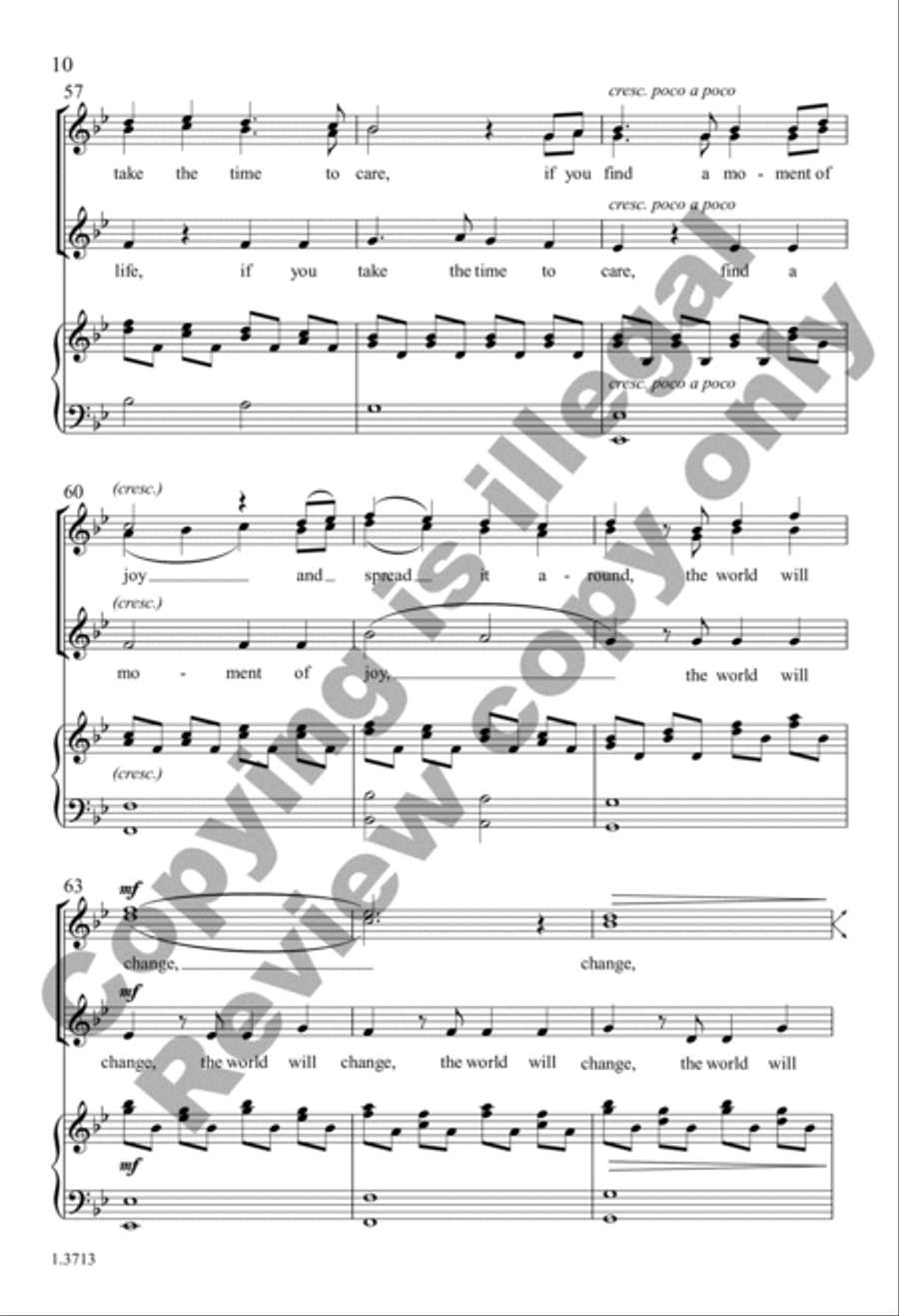 Change (Choral Score) SSA scores gallery preview page 10