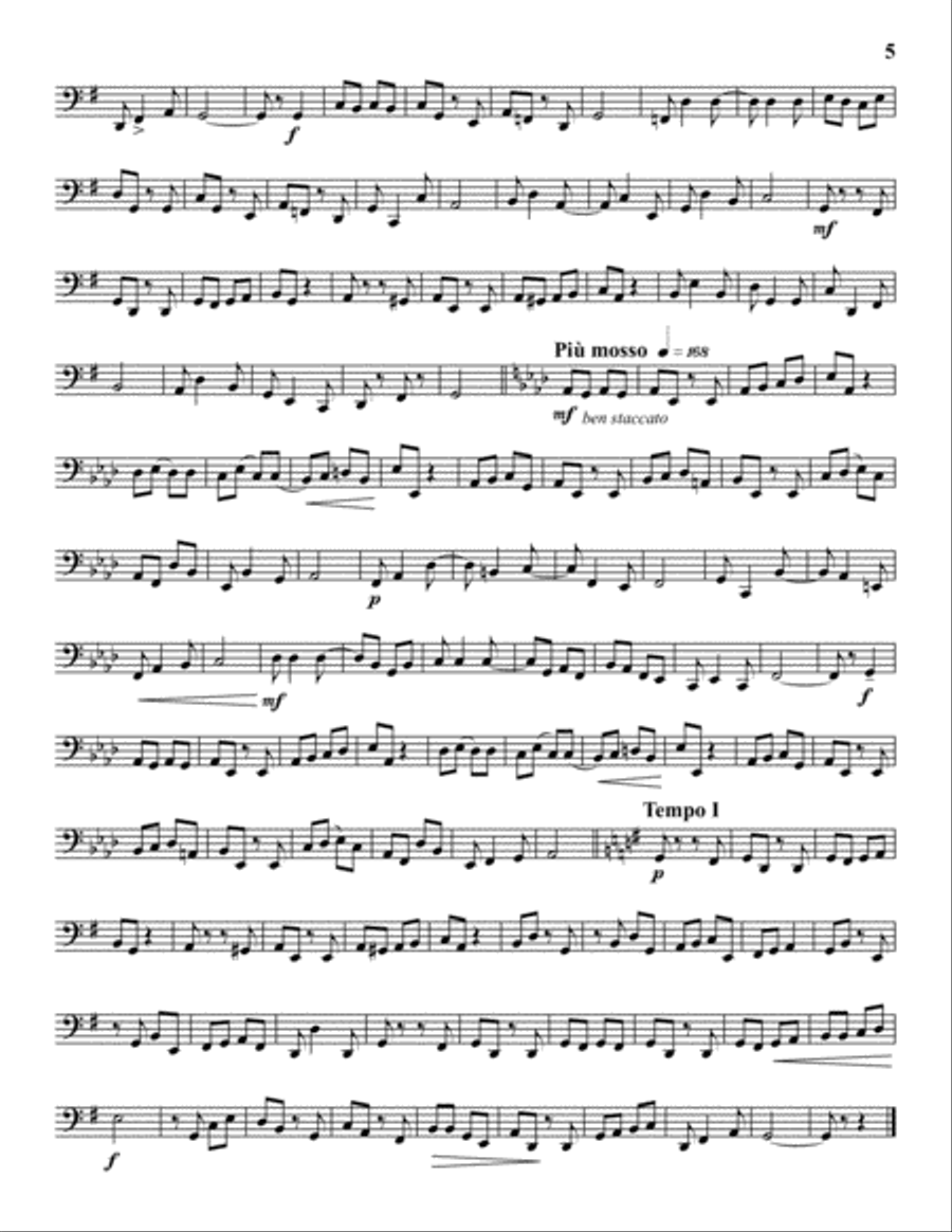 Progressive Etudes for Tuba, Vol. 2 Tuba scores gallery preview page 5