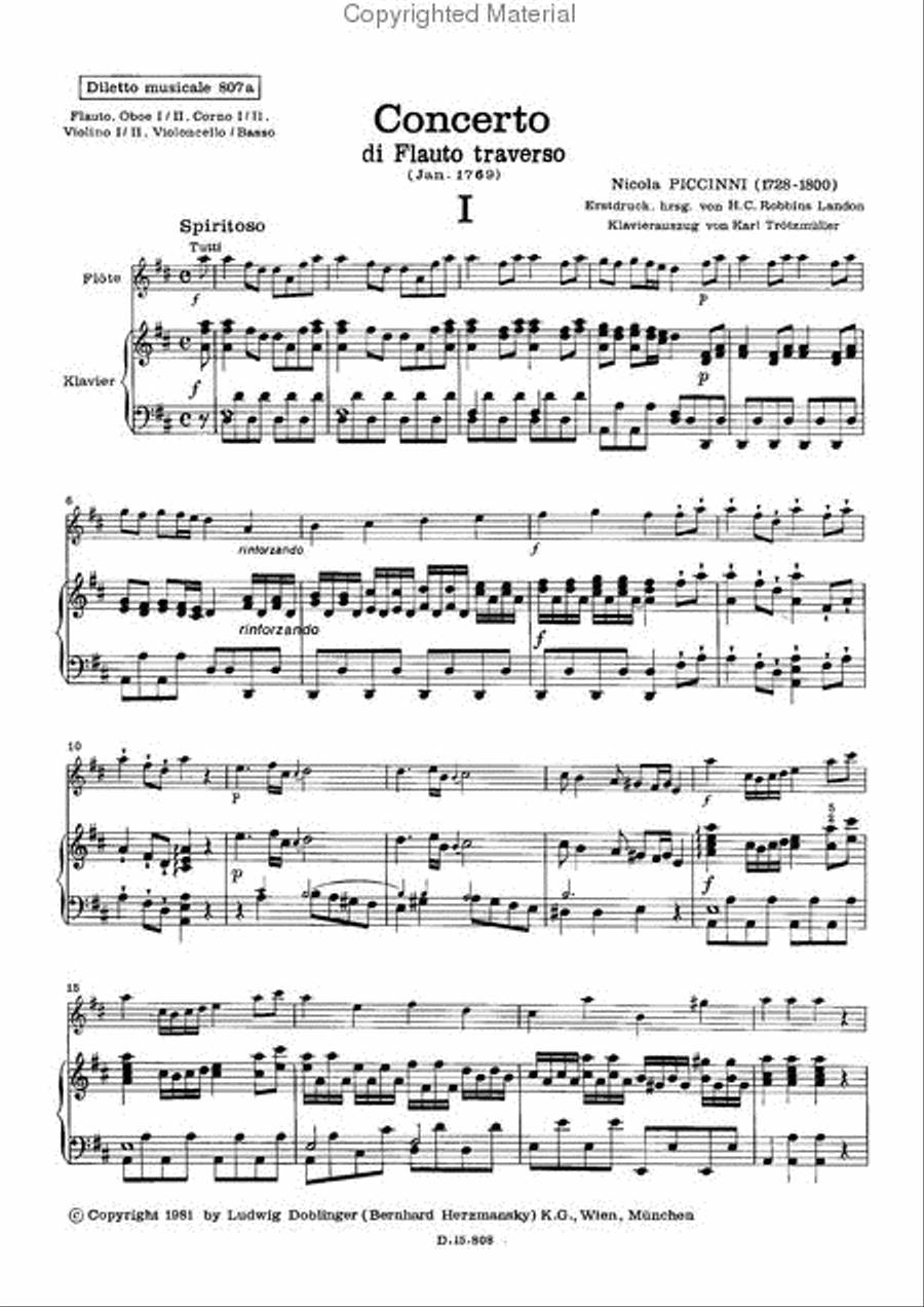 Concerto in D Flute Solo scores gallery preview page 2