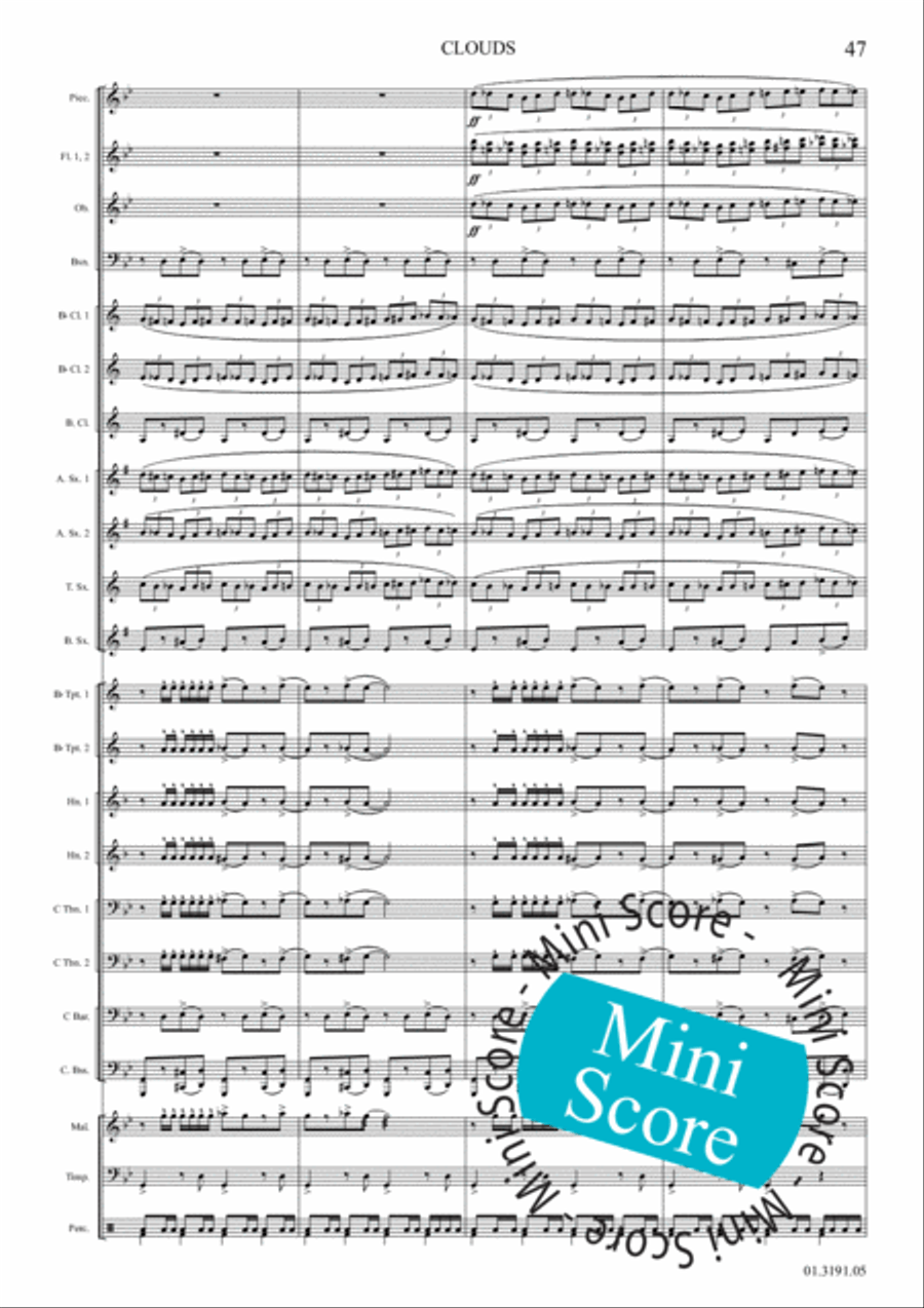 Clouds Concert Band scores gallery preview page 53