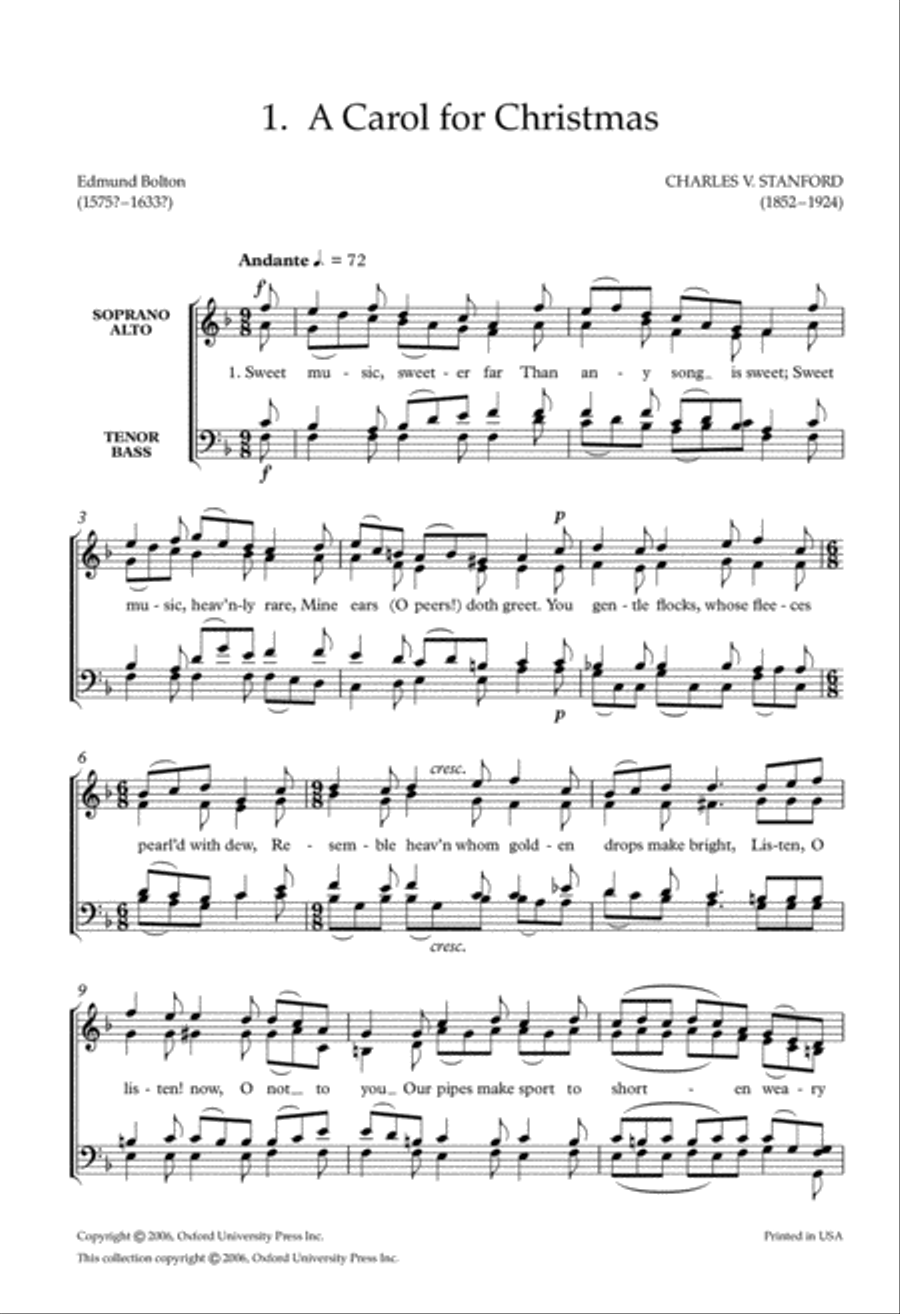An Edwardian Carol Book An Edwardian Carol Book 4-Part scores gallery preview page 2