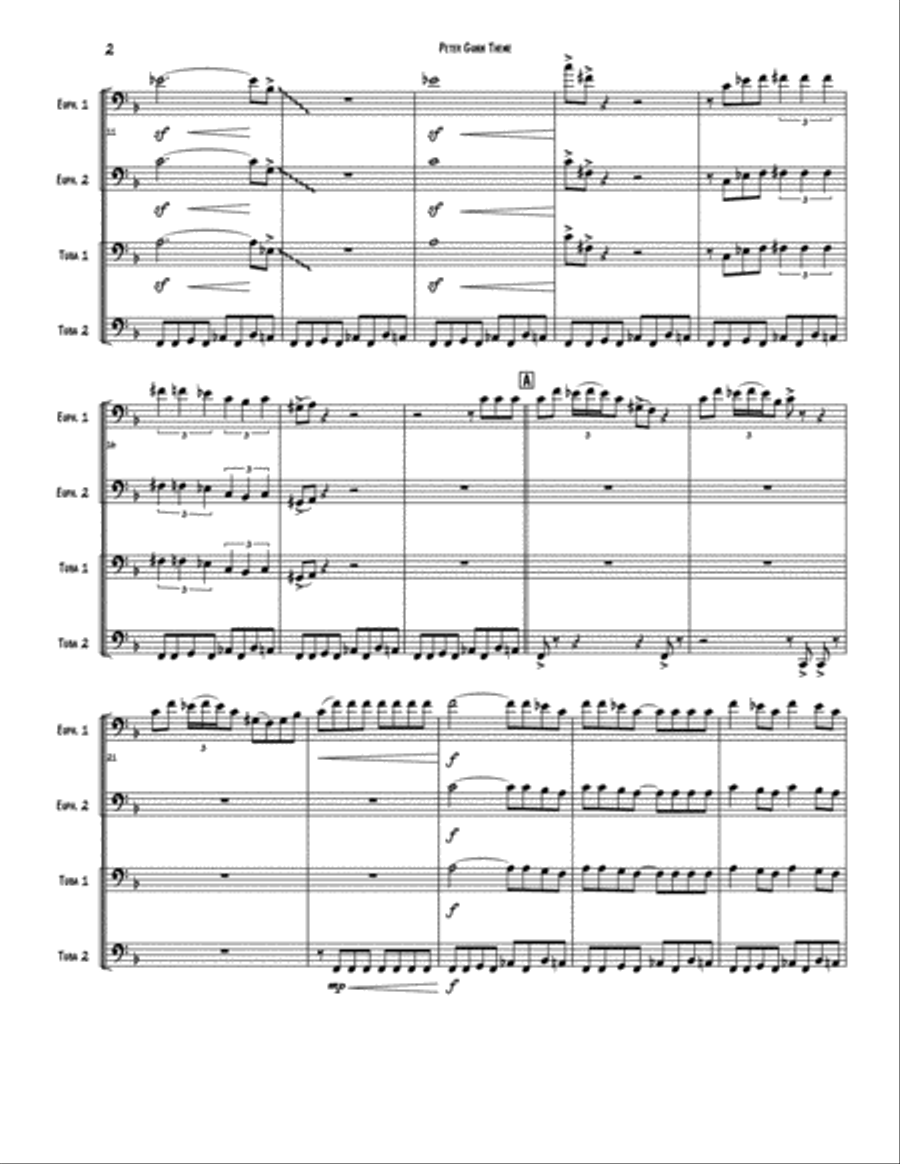 Peter Gunn Brass Ensemble scores gallery preview page 2