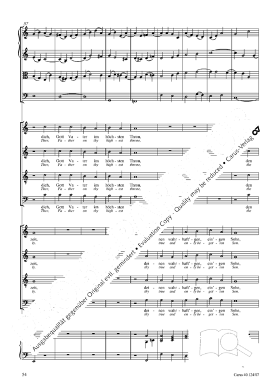 Kyrie in d + Herr Gott, dich loben wir Orchestra scores gallery preview page 55