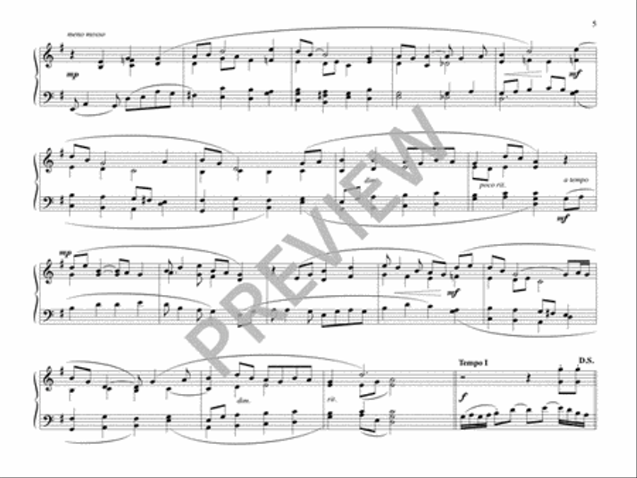 Two Spirituals for Keyboard Piano scores gallery preview page 7