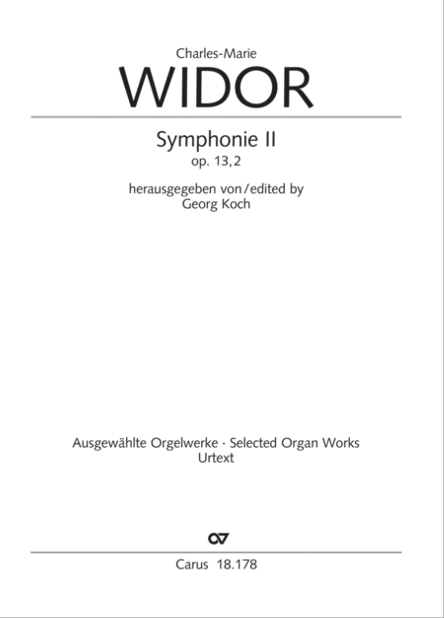 Symphonie No. II pour Orgue Organ scores gallery preview page 2
