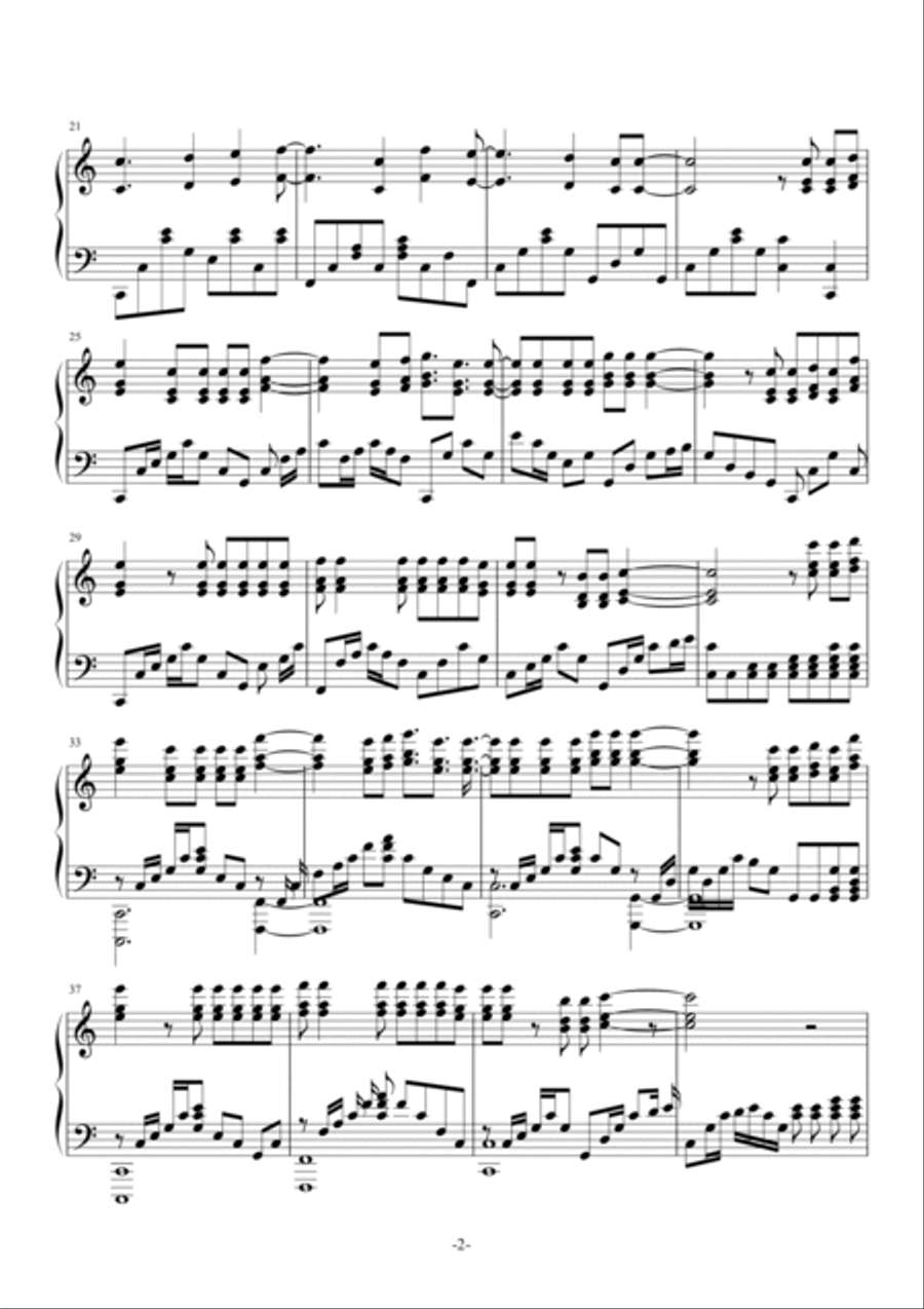 Try Everything Piano Solo scores gallery preview page 2