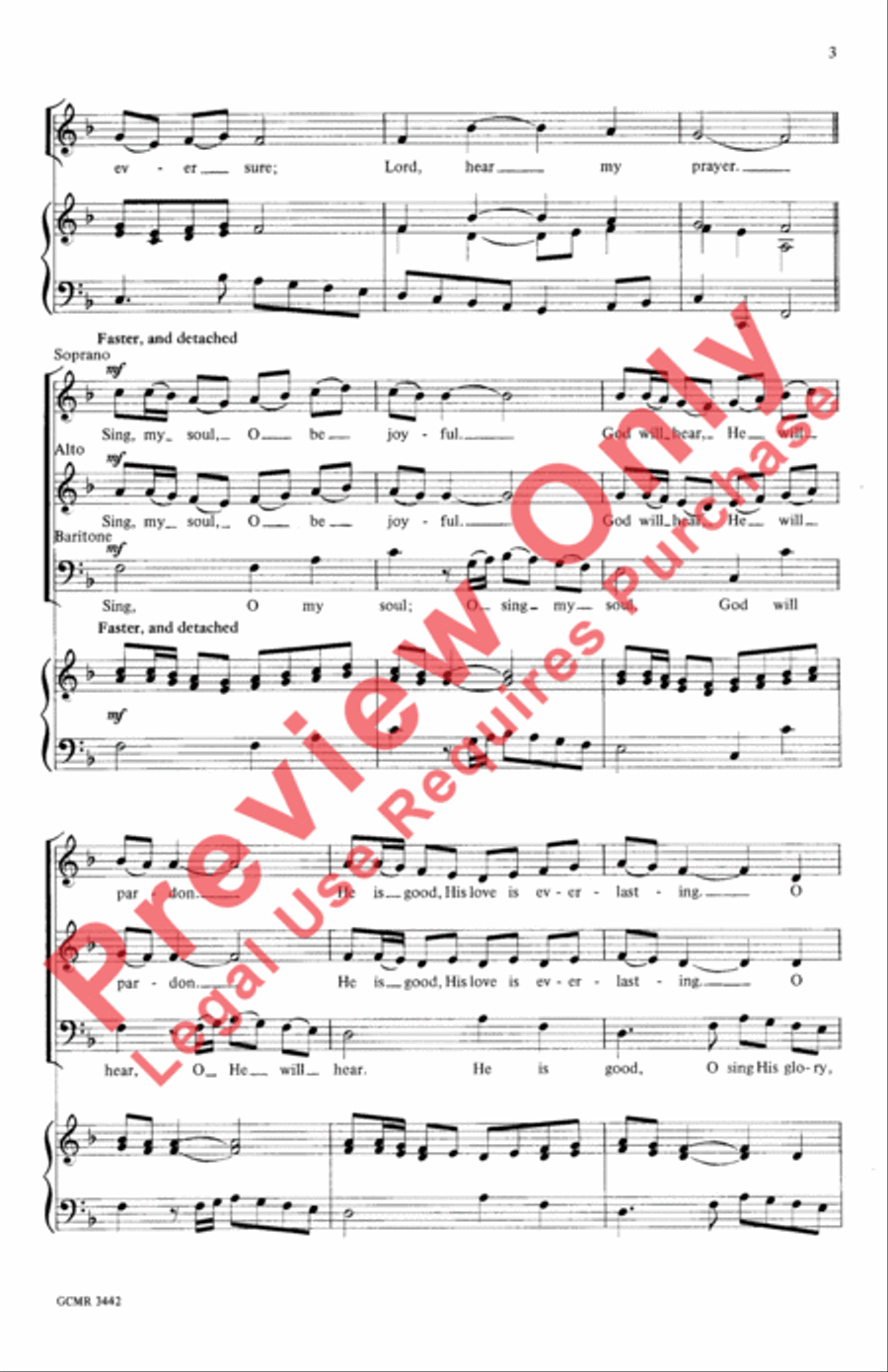 My Soul Longs for You, O God 3-Part scores gallery preview page 3