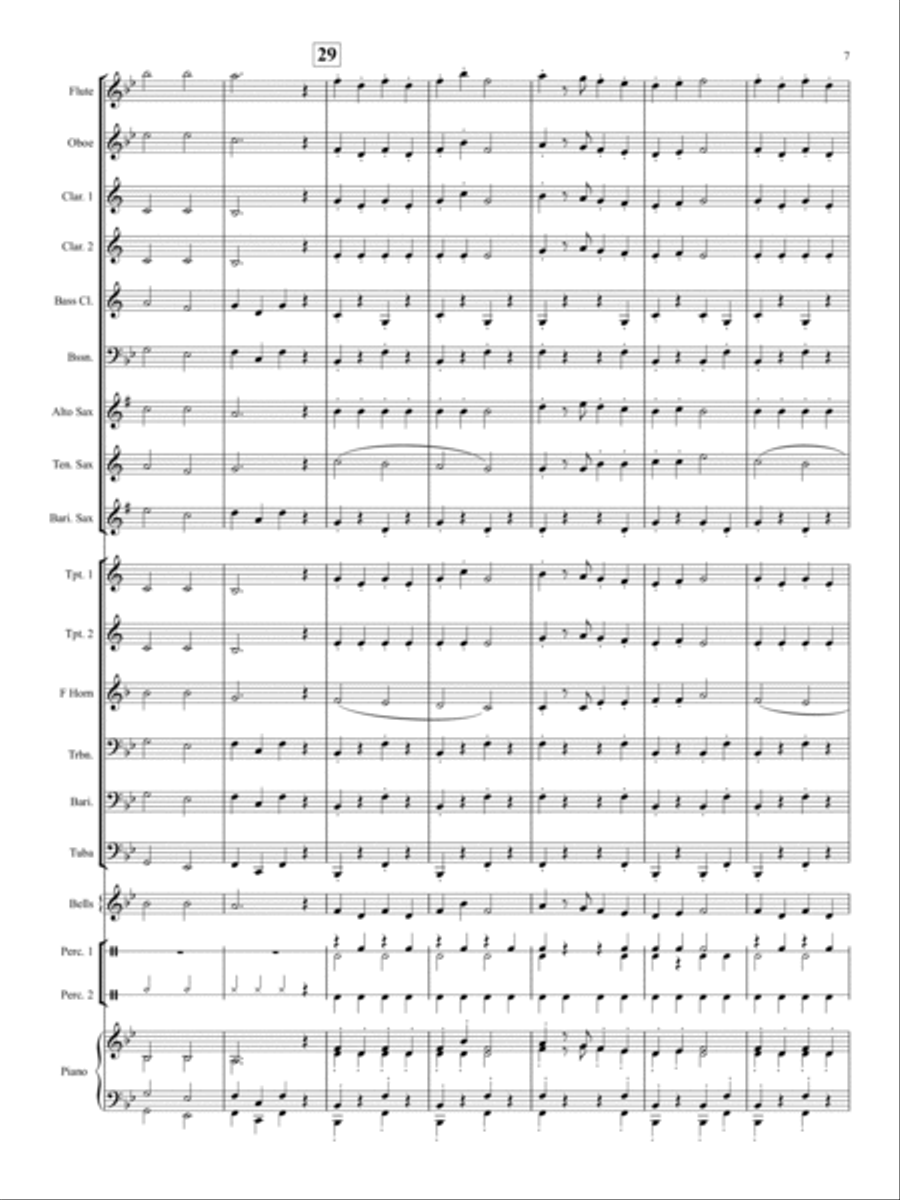 Dance of the Snowmen Concert Band scores gallery preview page 6