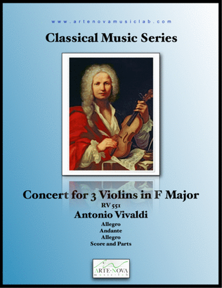 Concerto for 3 Violins in F Major, RV 551