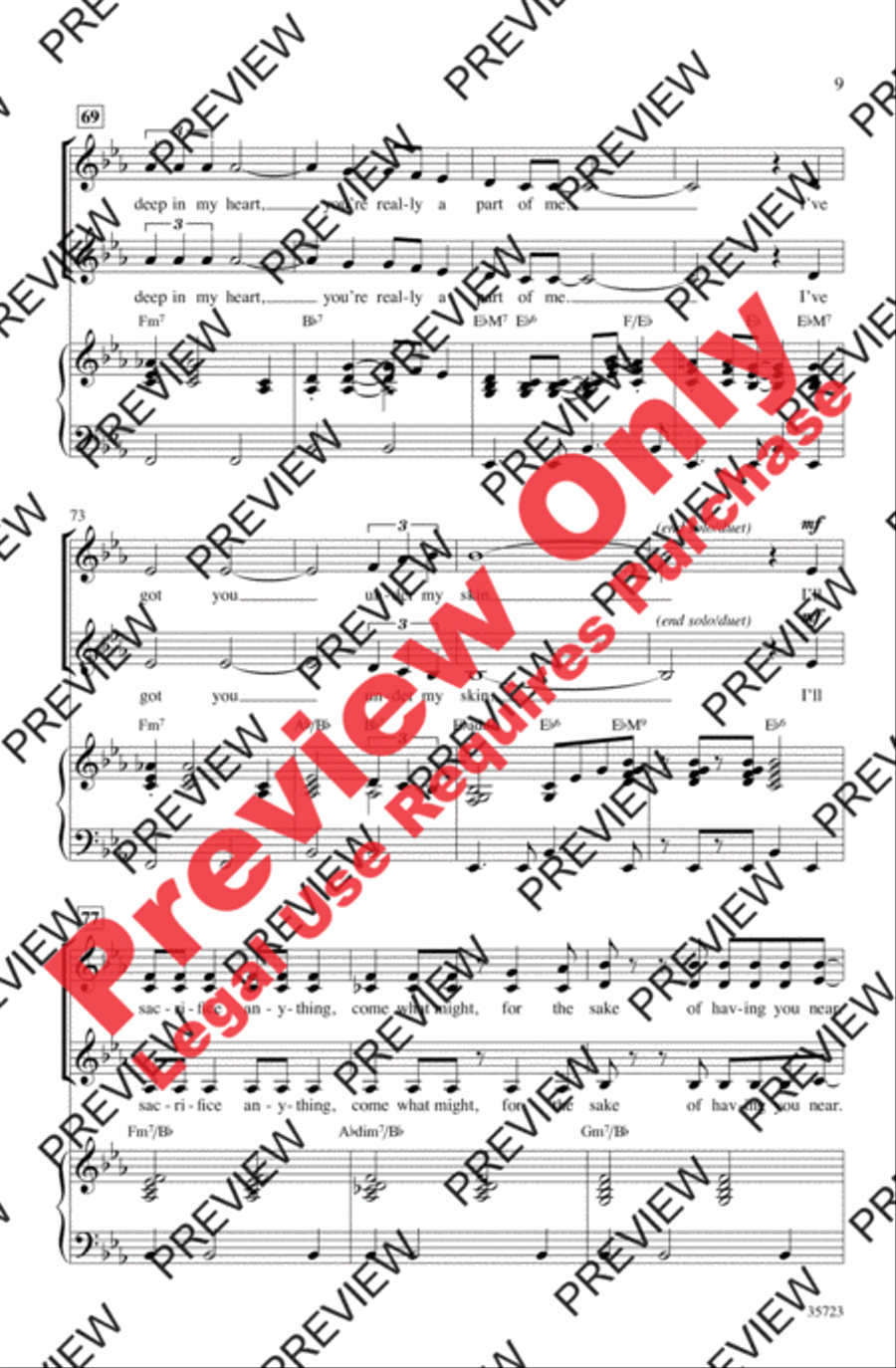 Let's Fall in Love Women's Choir scores gallery preview page 9