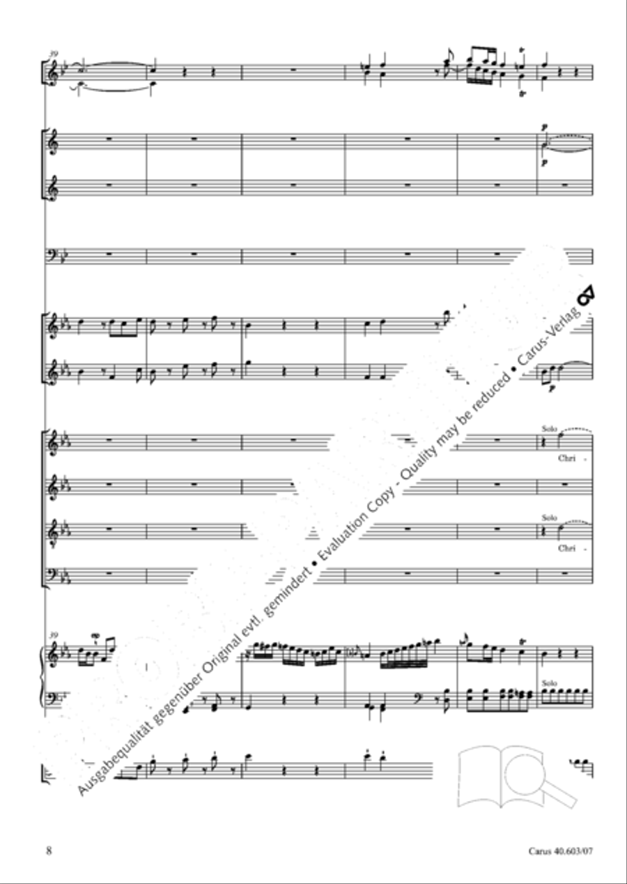 Grosse Orgelsolomesse in Es 4-Part scores gallery preview page 21