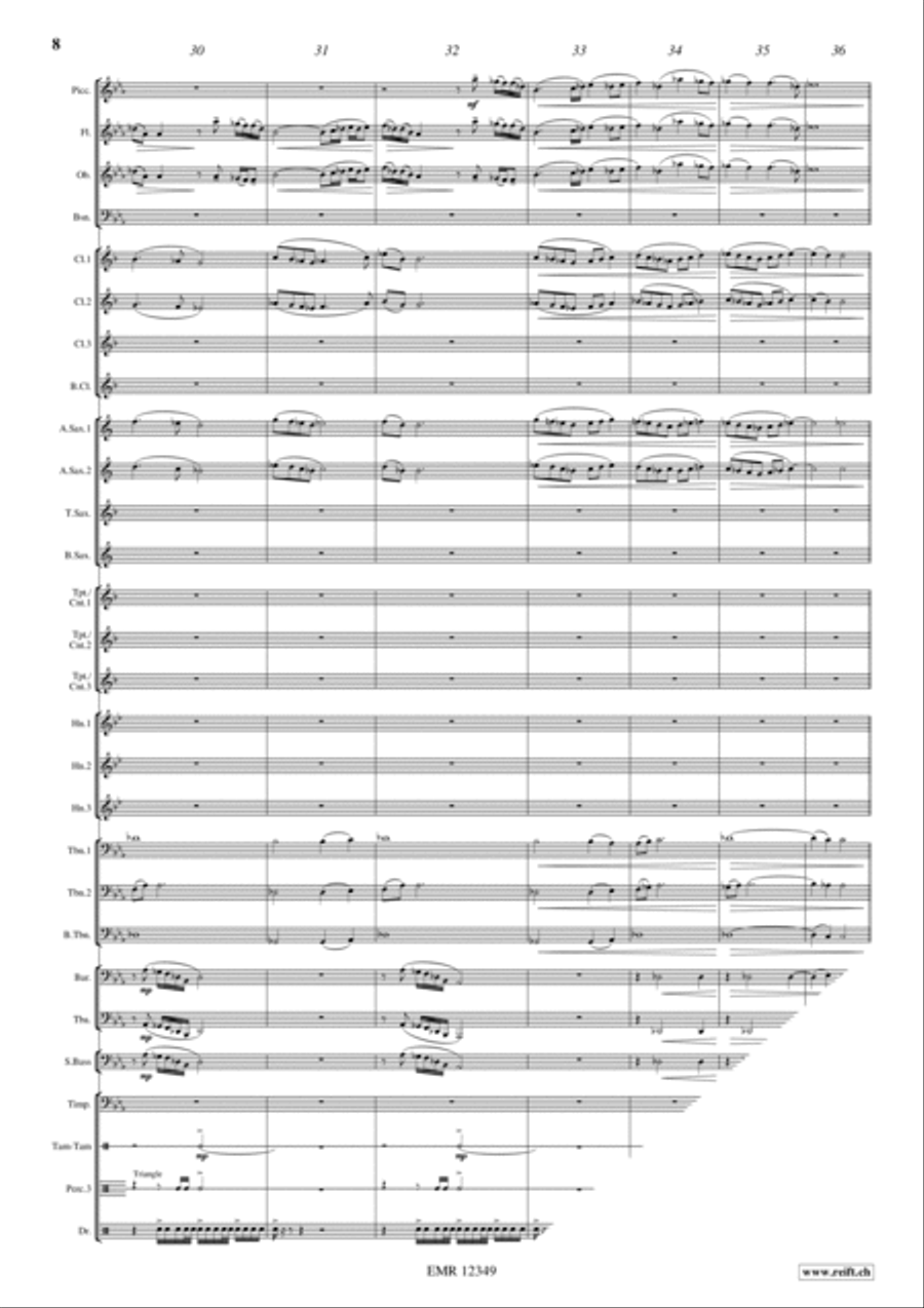 Ceremonial Fanfare Concert Band scores gallery preview page 8