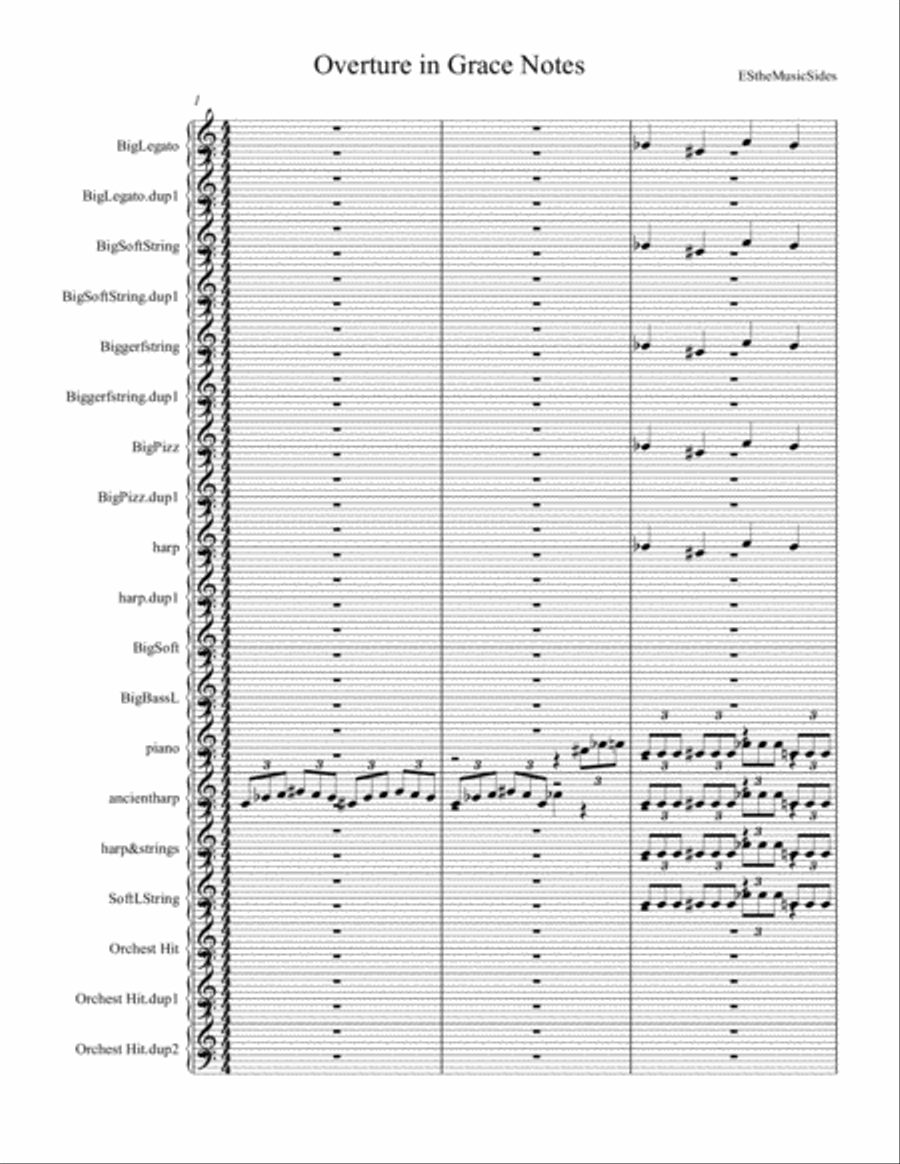 Overture in Grace Notes Small Ensemble scores gallery preview page 2