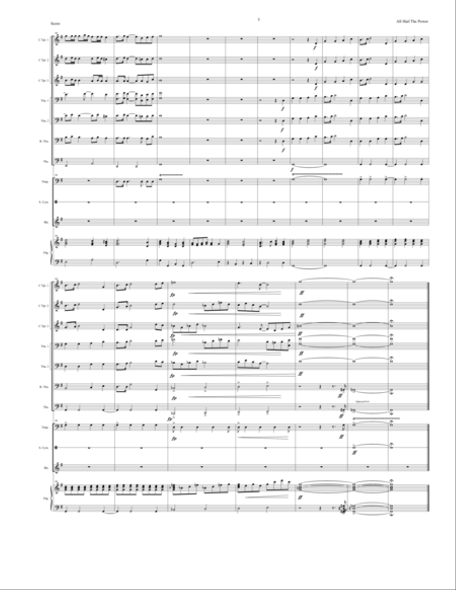All Hail the Power of Jesus' Name Horn scores gallery preview page 6