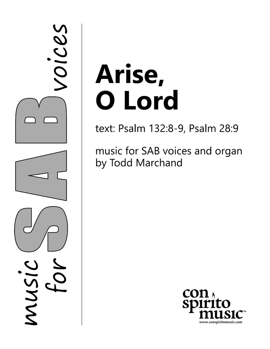 Arise, O Lord (Ascension anthem) — SAB voices, organ image number null