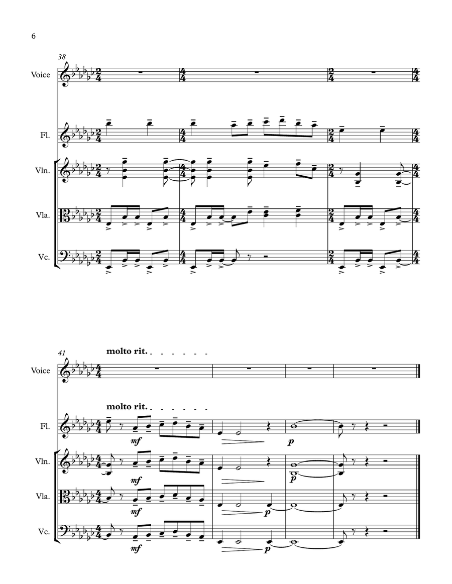 Tu Che Di Gel Sei Cinta from the opera Turandot Tu Che Di Gel Sei Cinta from the opera Turandot Small Ensemble scores gallery preview page 6