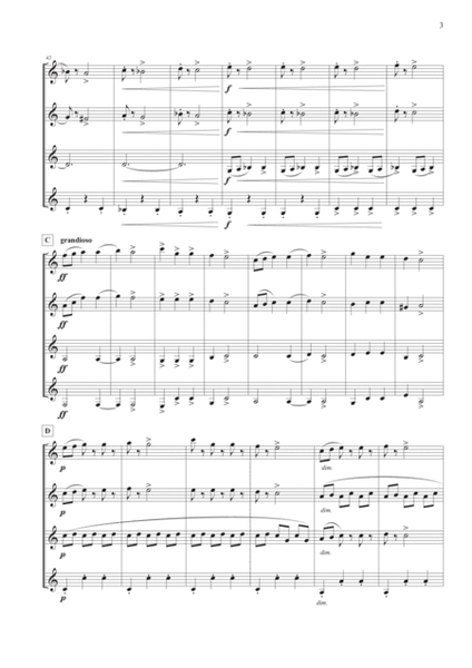 Slavonic Dance Op. 46, No. 1 for Clarinet Quartet image number null