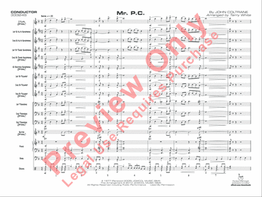 Mr. P.C. Jazz Ensemble scores gallery preview page 4