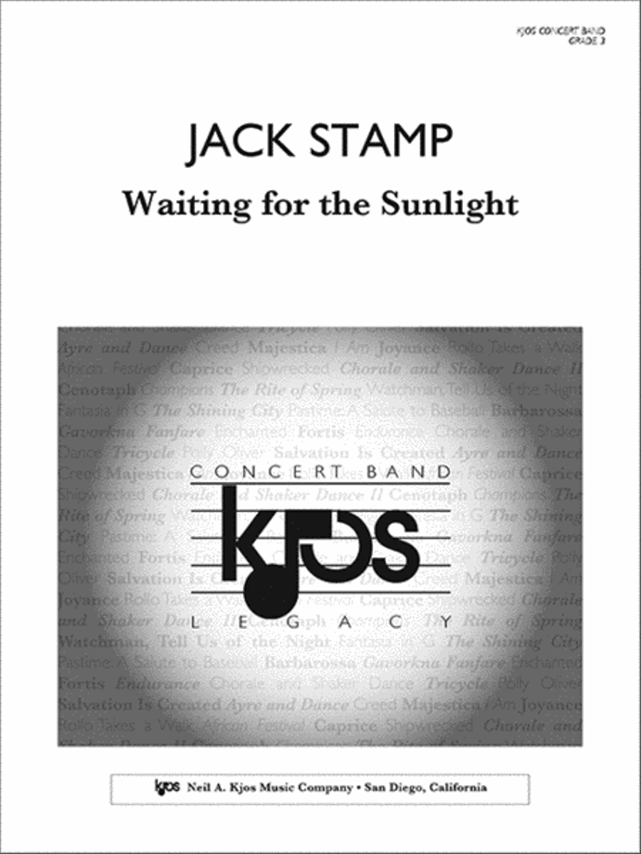 Waiting For The Sunlight - Score Concert Band scores gallery preview page 1