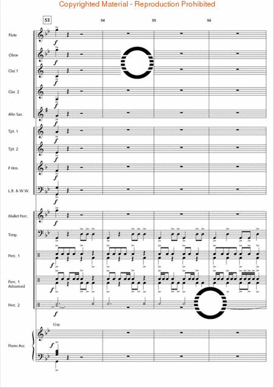 Thunderbolt Peak (Concert March) Concert Band scores gallery preview page 15