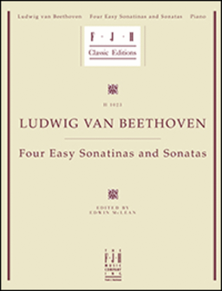 Book cover for Beethoven -- Four Easy Sonatinas and Sonatas