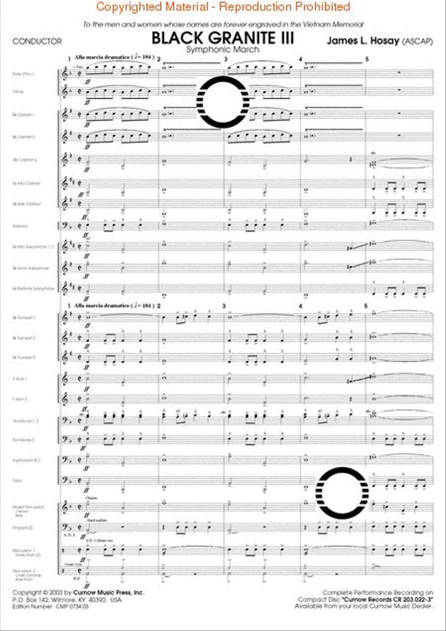 Black Granite III Black Granite III Concert Band scores gallery preview page 2