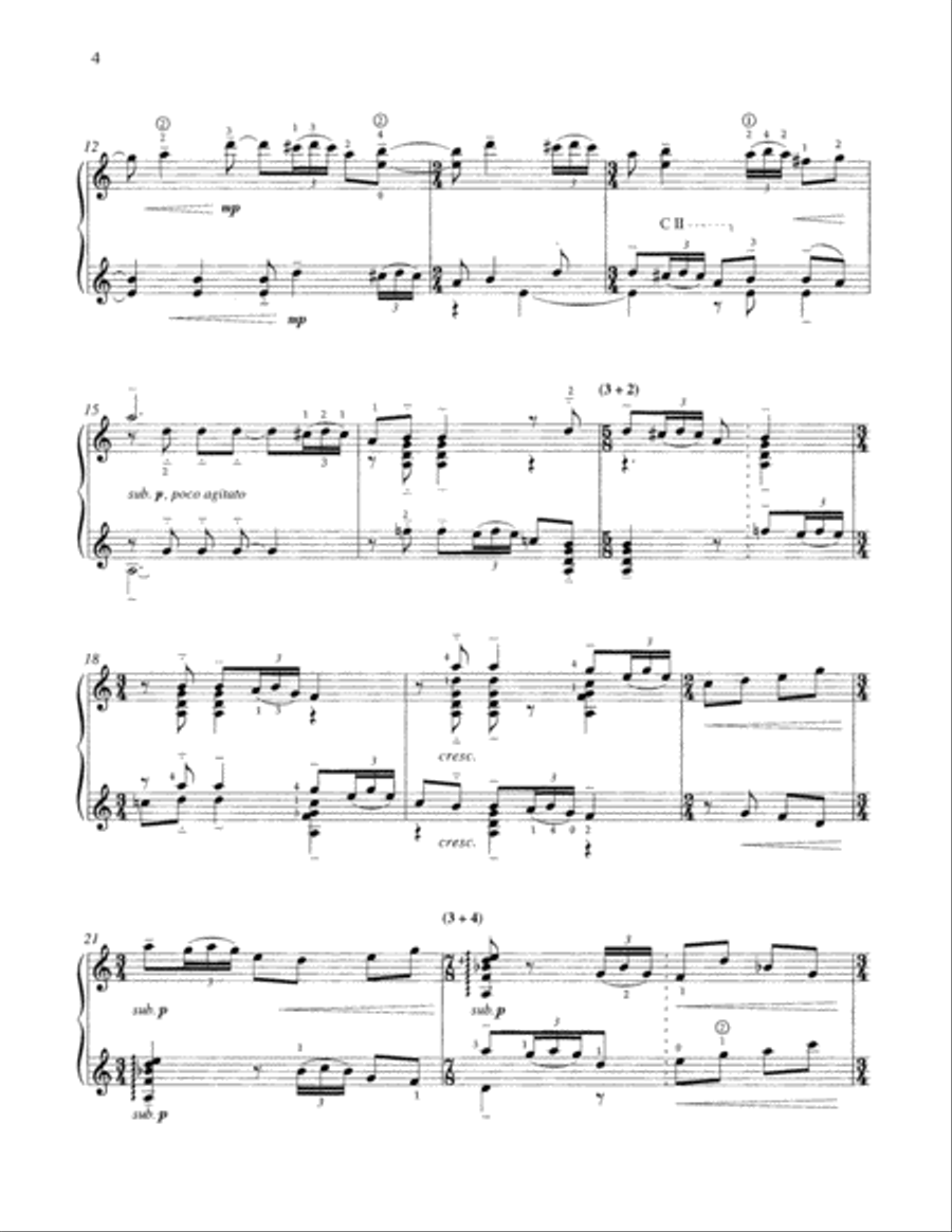 Of a Summer Evening Guitar scores gallery preview page 3