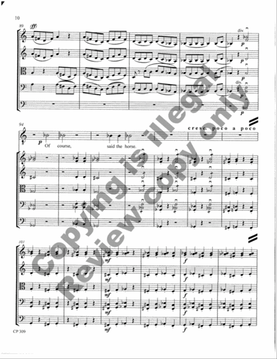 Songs of Laughter, Love, & Tears (Full Score & Parts) String Orchestra scores gallery preview page 48