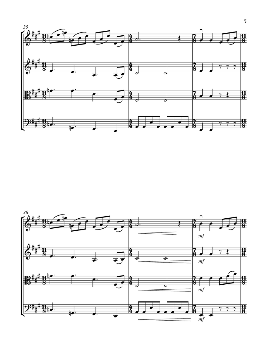Here Comes The Sun String Quartet scores gallery preview page 5