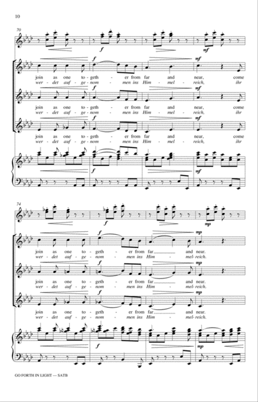 Go Forth In Light! SSA scores gallery preview page 10