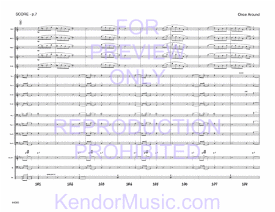 Once Around Jazz Ensemble scores gallery preview page 10