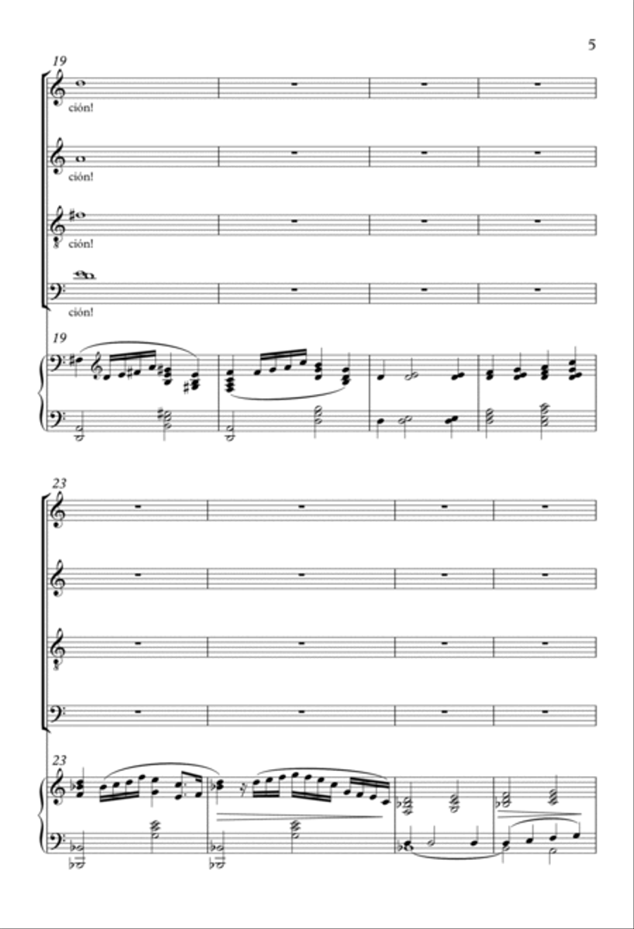 Cantico de Isaías 4-Part scores gallery preview page 4
