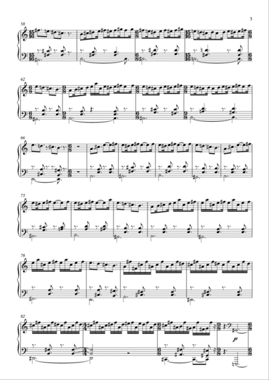 Becalmed Beyond Scarborough Piano Solo scores gallery preview page 4