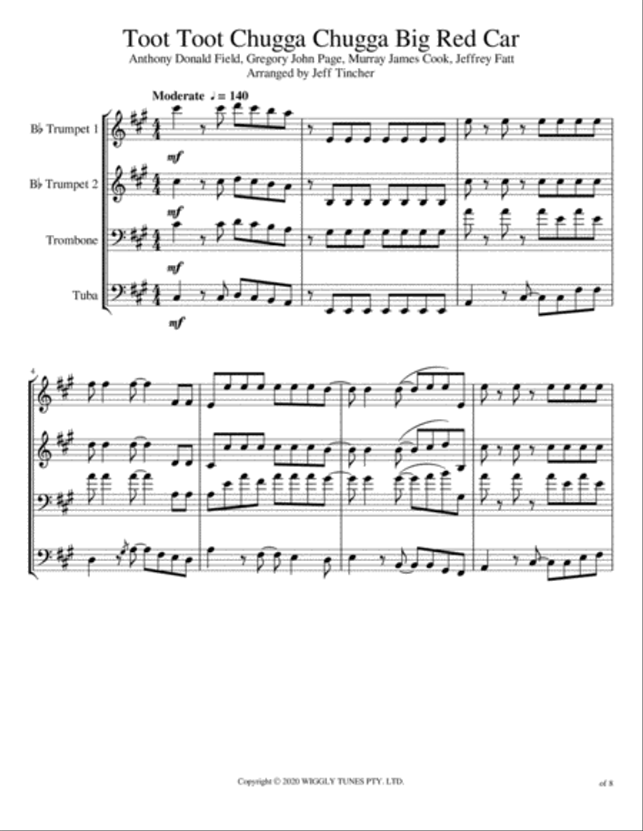 Big Red Car Big Red Car Brass Ensemble scores gallery preview page 2
