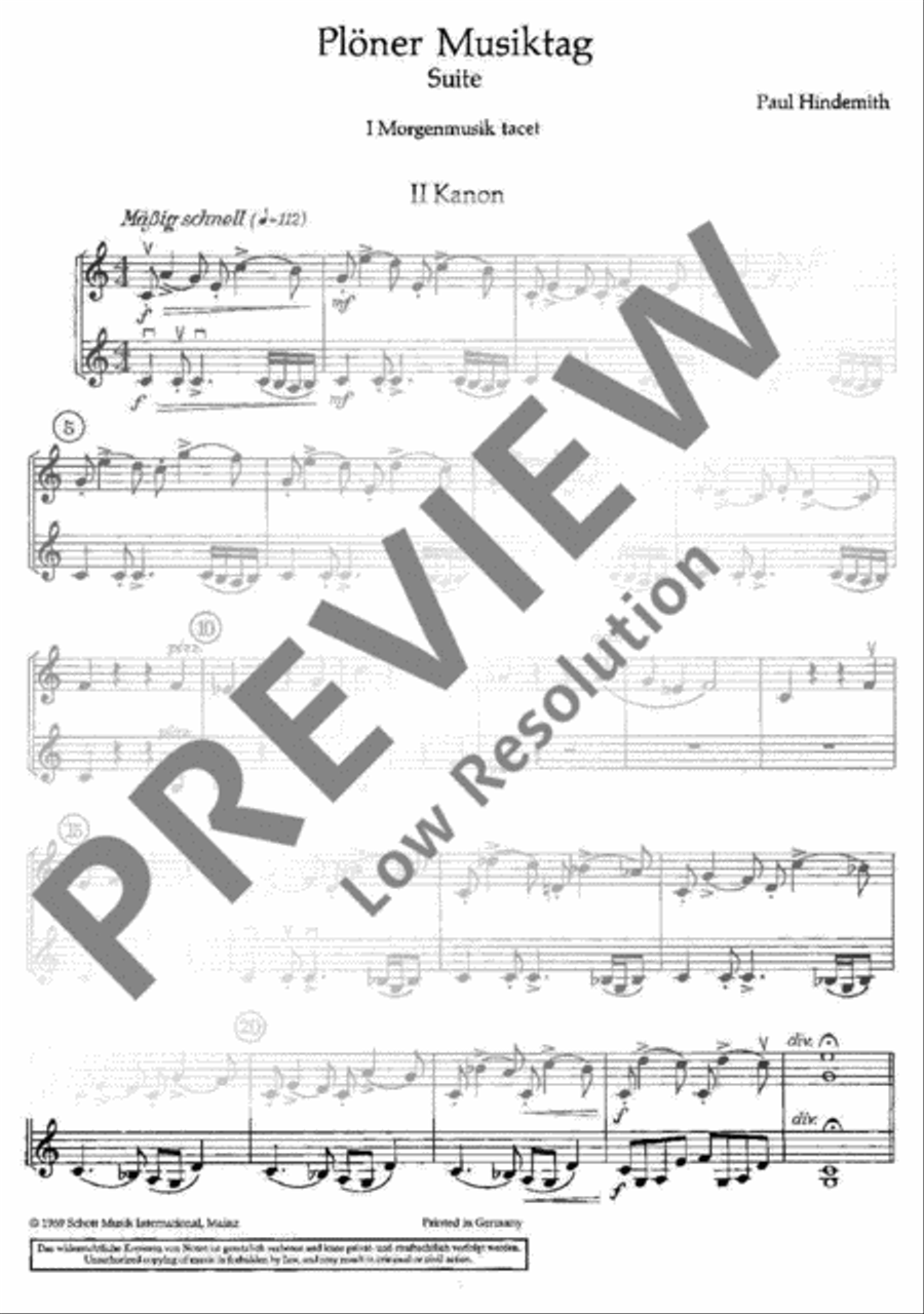 Plöner Musiktag Violin scores gallery preview page 3