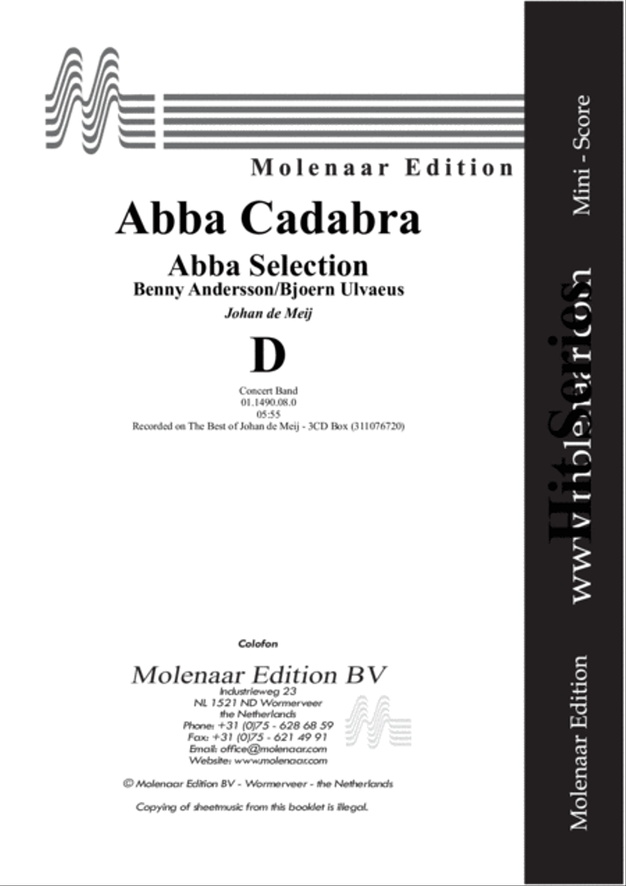 Abba Cadabra Concert Band scores gallery preview page 2