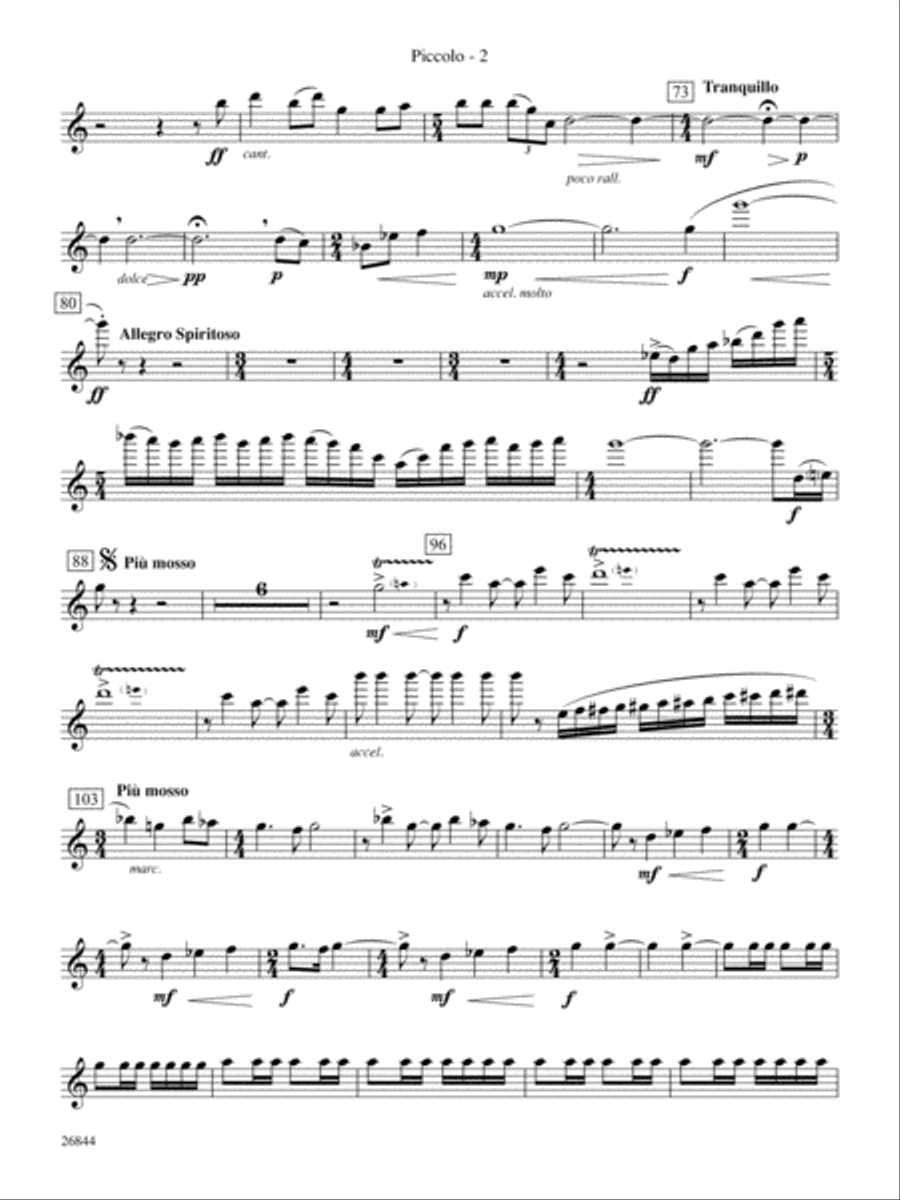 Foundation: Piccolo Concert Band scores gallery preview page 2