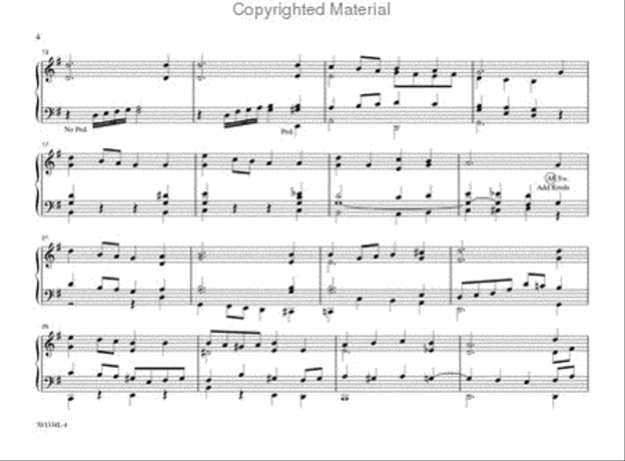 Suddenly Sunday Organ Solo scores gallery preview page 3