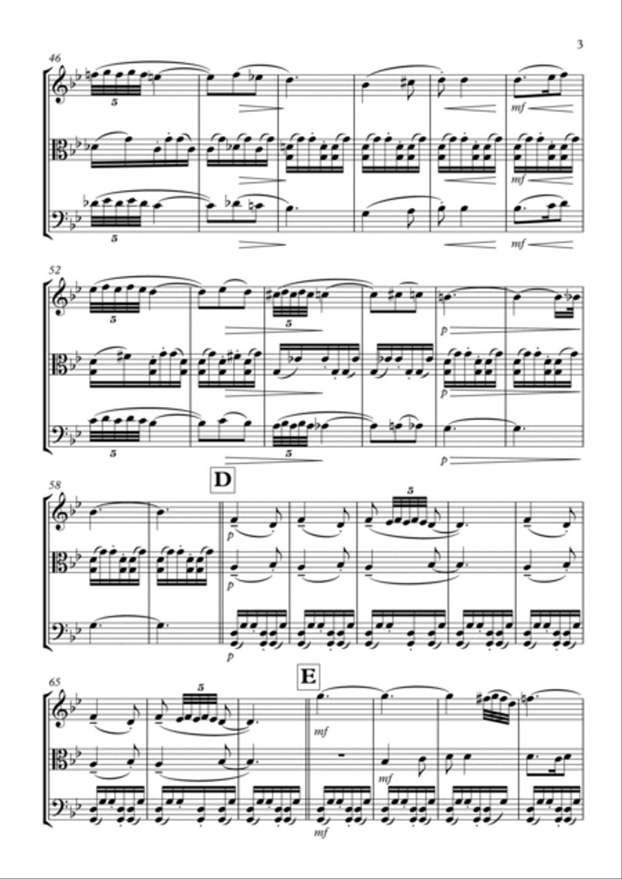 Nutcracker Suite - Arabian Dance: String Trio String Trio scores gallery preview page 3