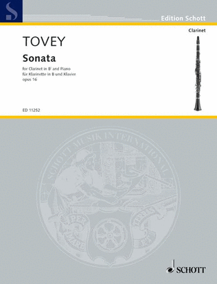 Tovey Sonata Op16 Clar Pft
