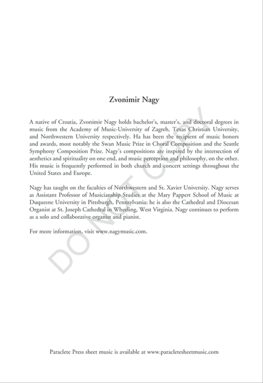 Eternal Peace - SATB 4-Part scores gallery preview page 3