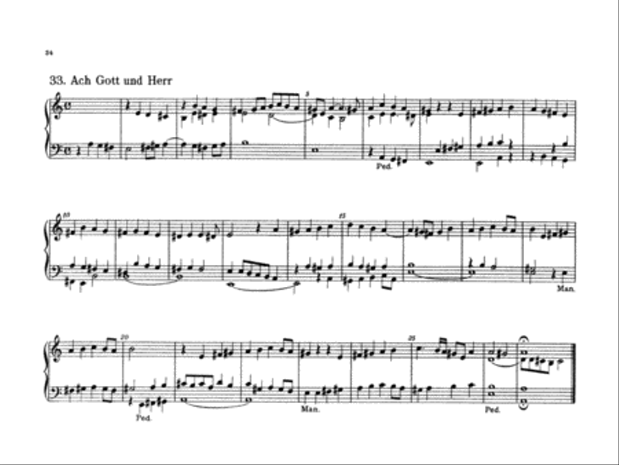 Bach: Forty-four Organ Chorales Organ scores gallery preview page 1