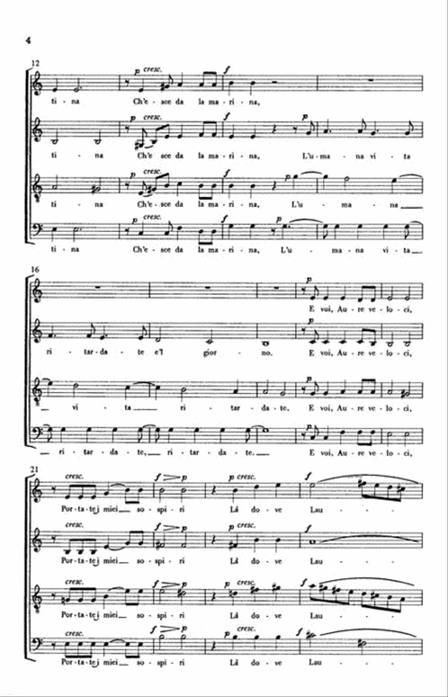 Ore, Fermate Volo 4-Part scores gallery preview page 3