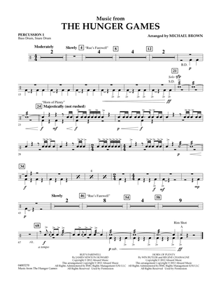 Music from "The Hunger Games" - Percussion 1