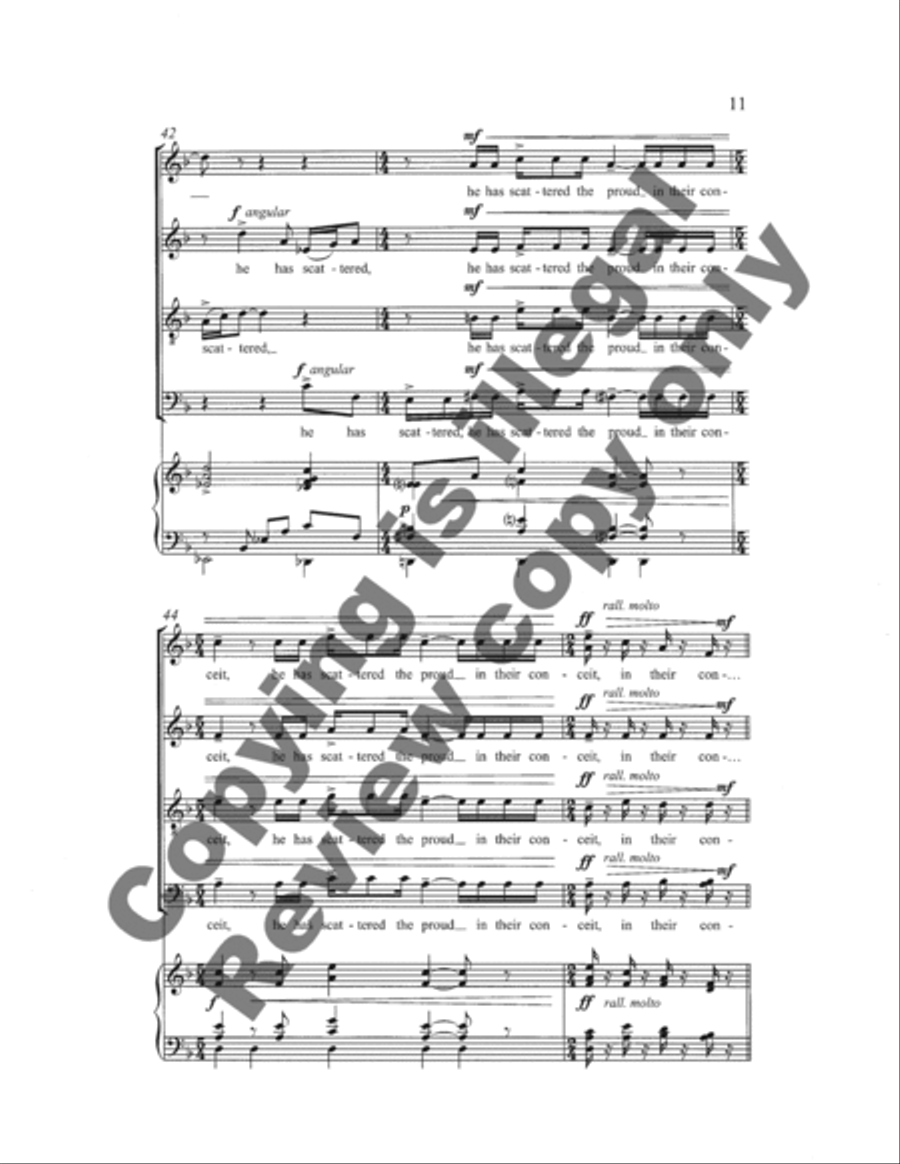 Magnificat 4-Part scores gallery preview page 11