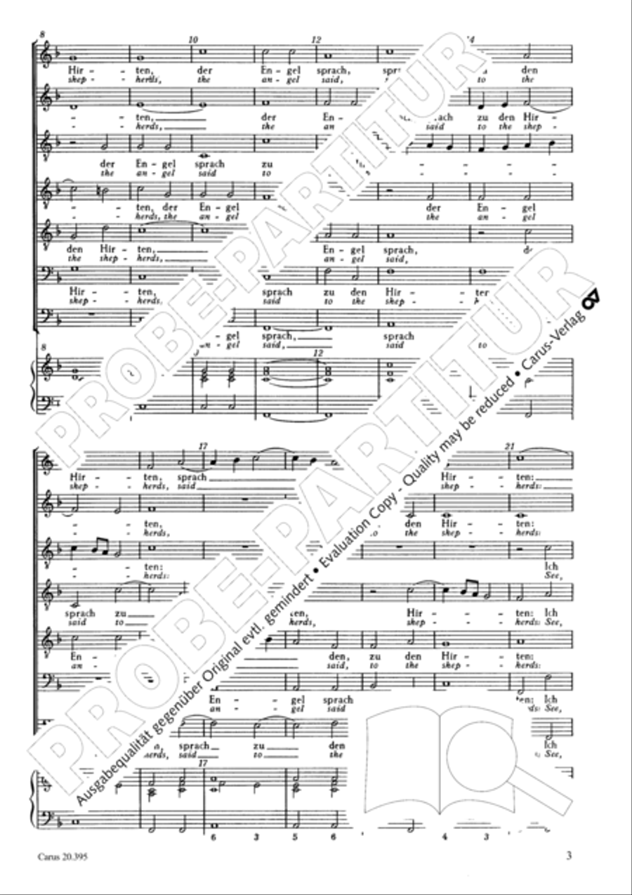 The angel said, said to the shepherds Choir scores gallery preview page 4