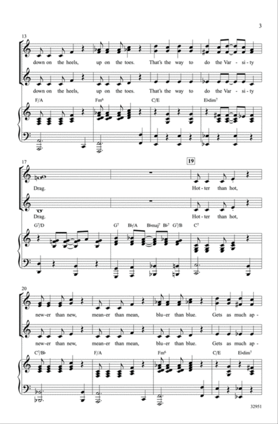 The Varsity Drag The Varsity Drag Women's Choir scores gallery preview page 3