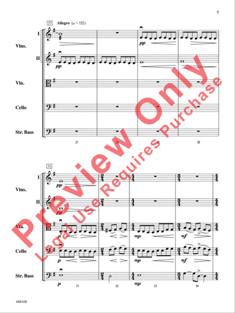 Hidden Dimensions String Orchestra scores gallery preview page 29
