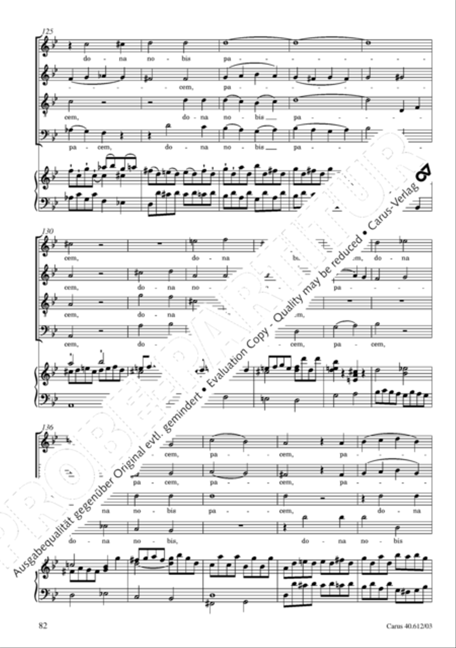 Harmoniemesse in B 4-Part scores gallery preview page 83