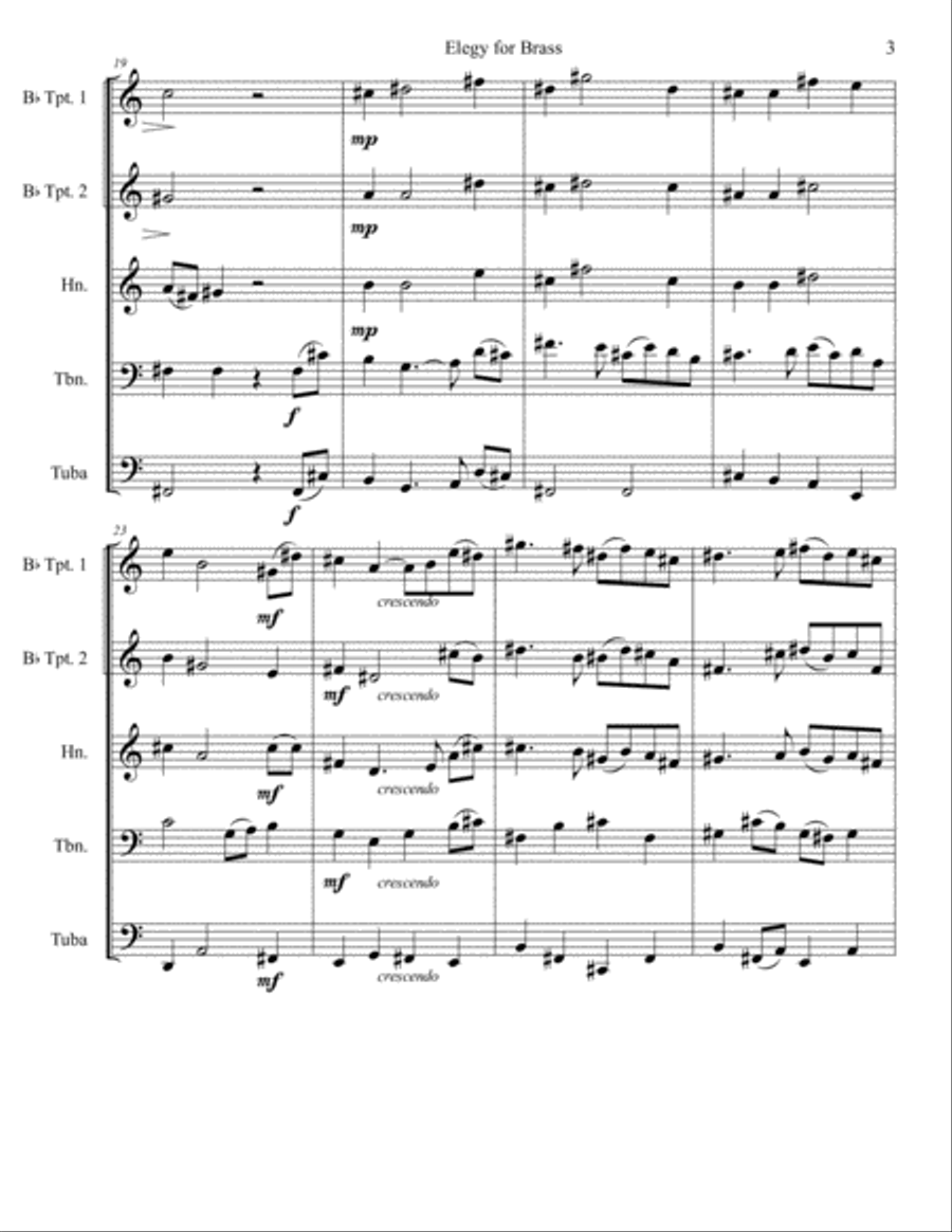 Elegy for Brass Quintet image number null
